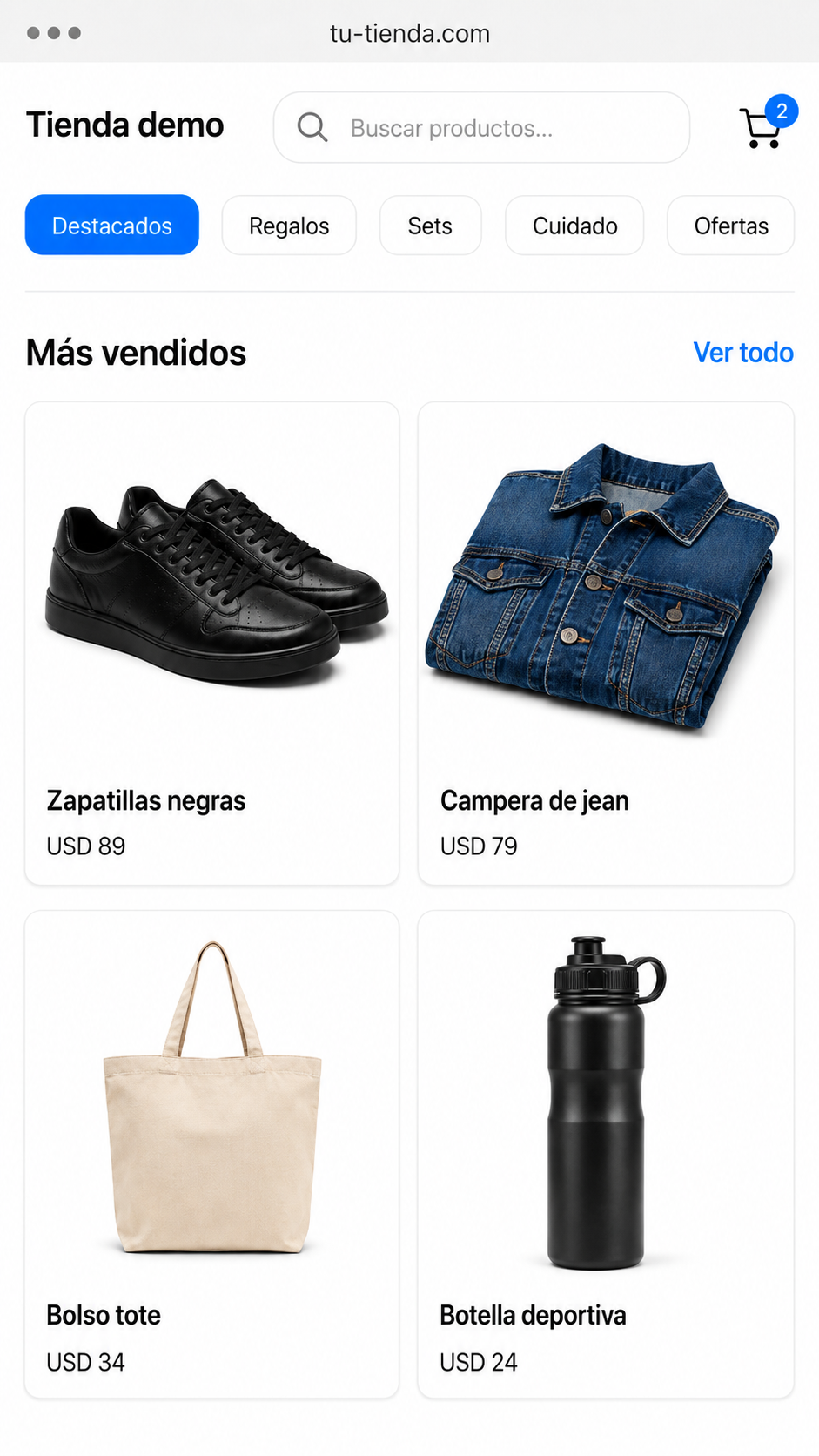 Vista previa de tienda con Automatik